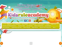 Tablet Screenshot of kidsruleacademy.com